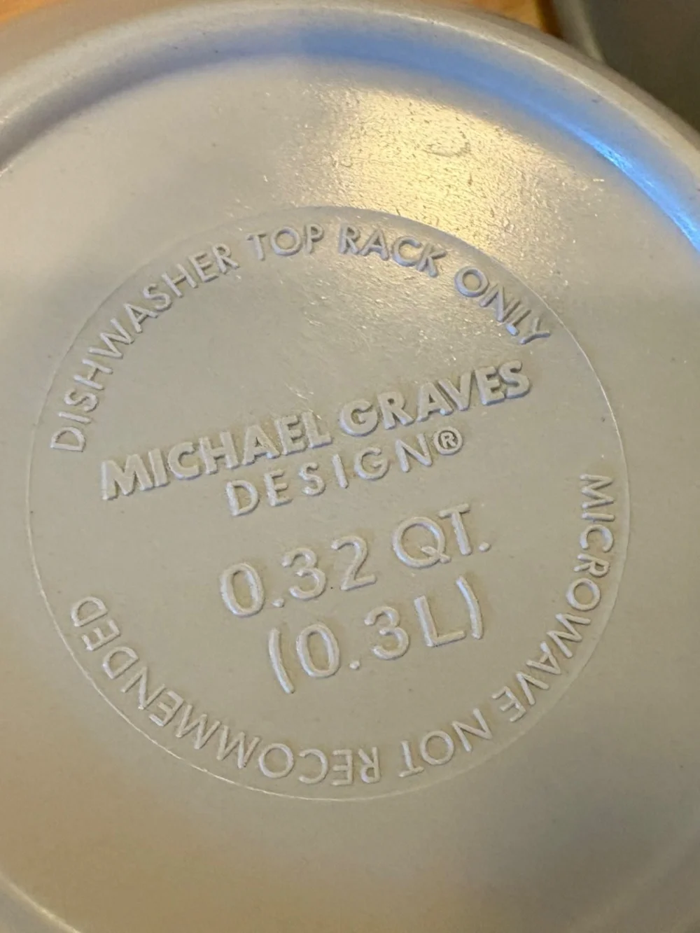 Set of 3 Michael Graves Designs Mixing Bowls Gray